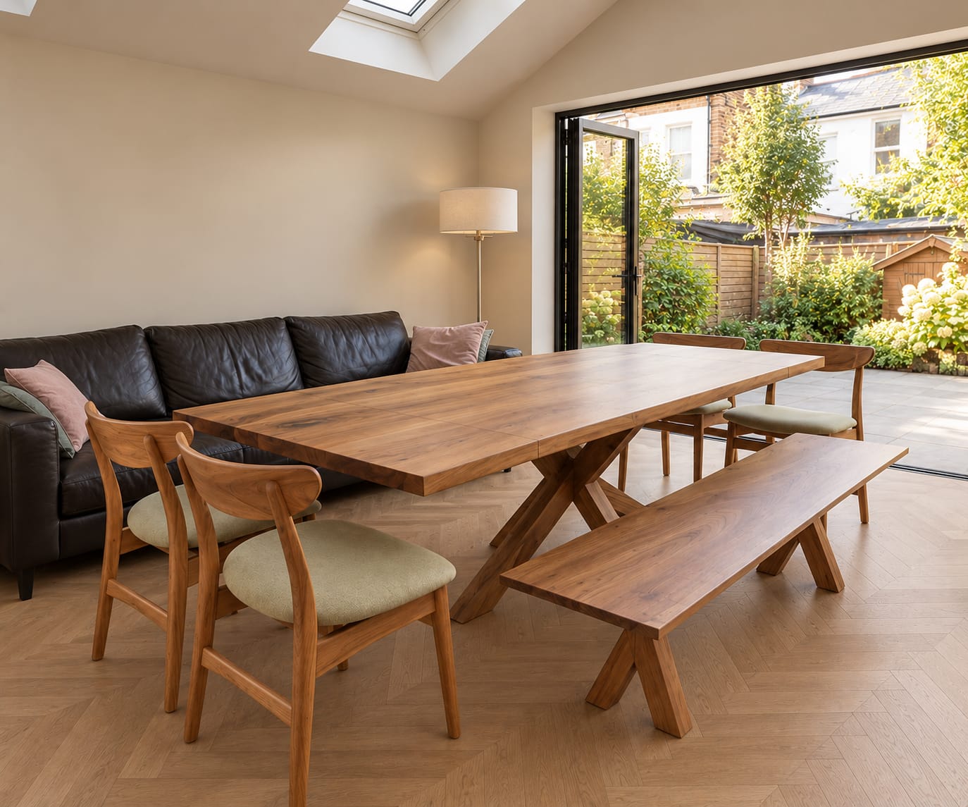 Customer photo review of Eva Walnut Dining Chair