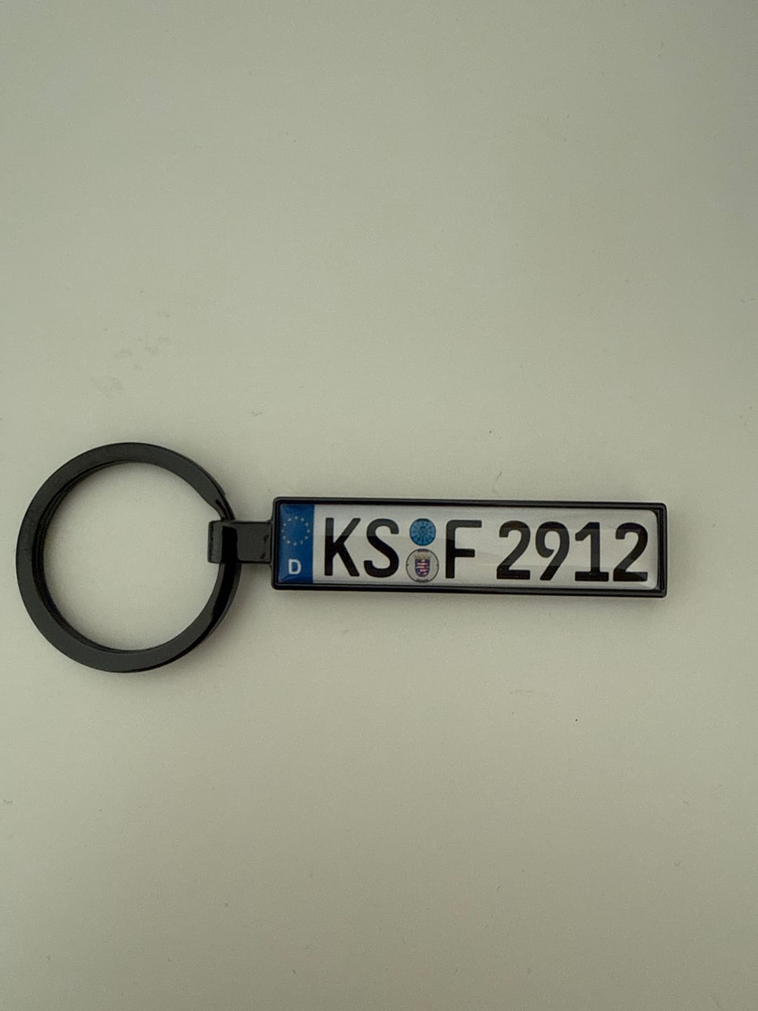 Customer photo review of Kennzeichen Schlüsselanhänger Mini Nummernschild Metall