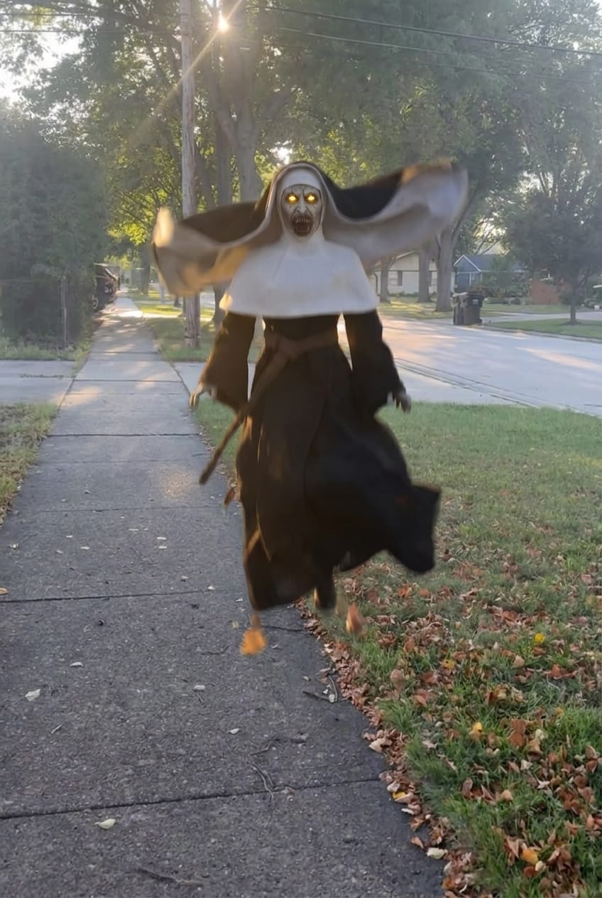 Customer photo review of HauntLift™ The Nun.