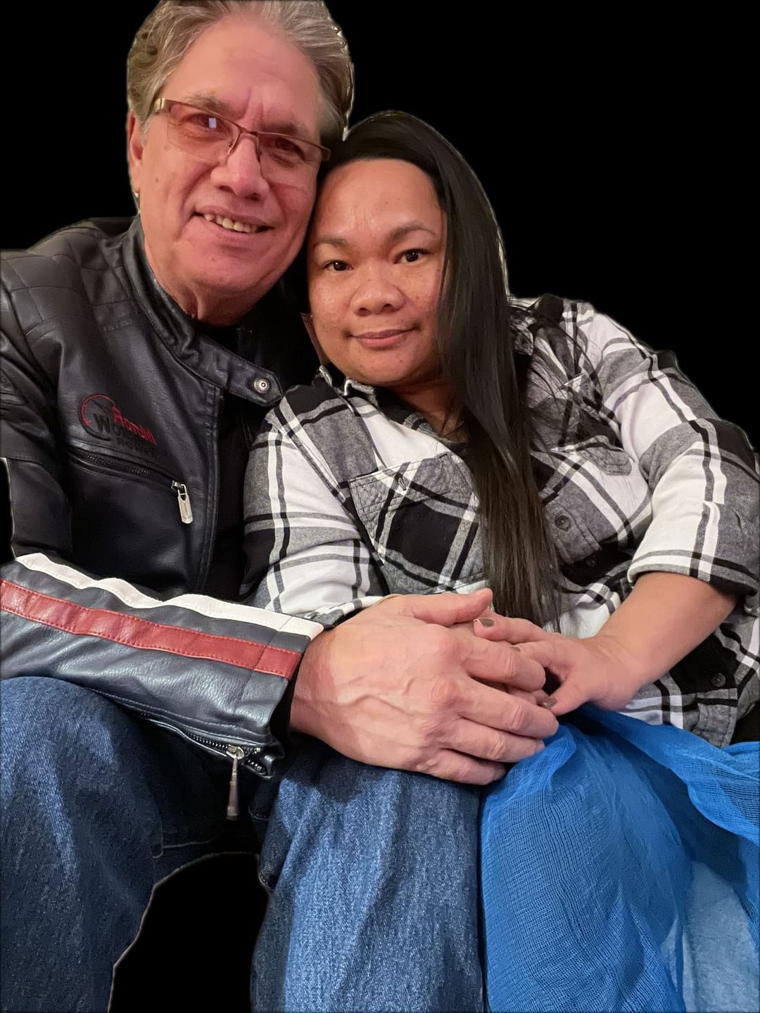 Customer photo review of Dakota Biker Leather Jacket