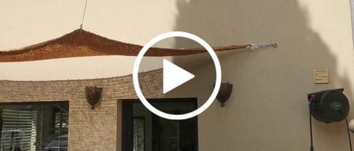 Customer photo review of Voile d'ombrage en fibre de coco