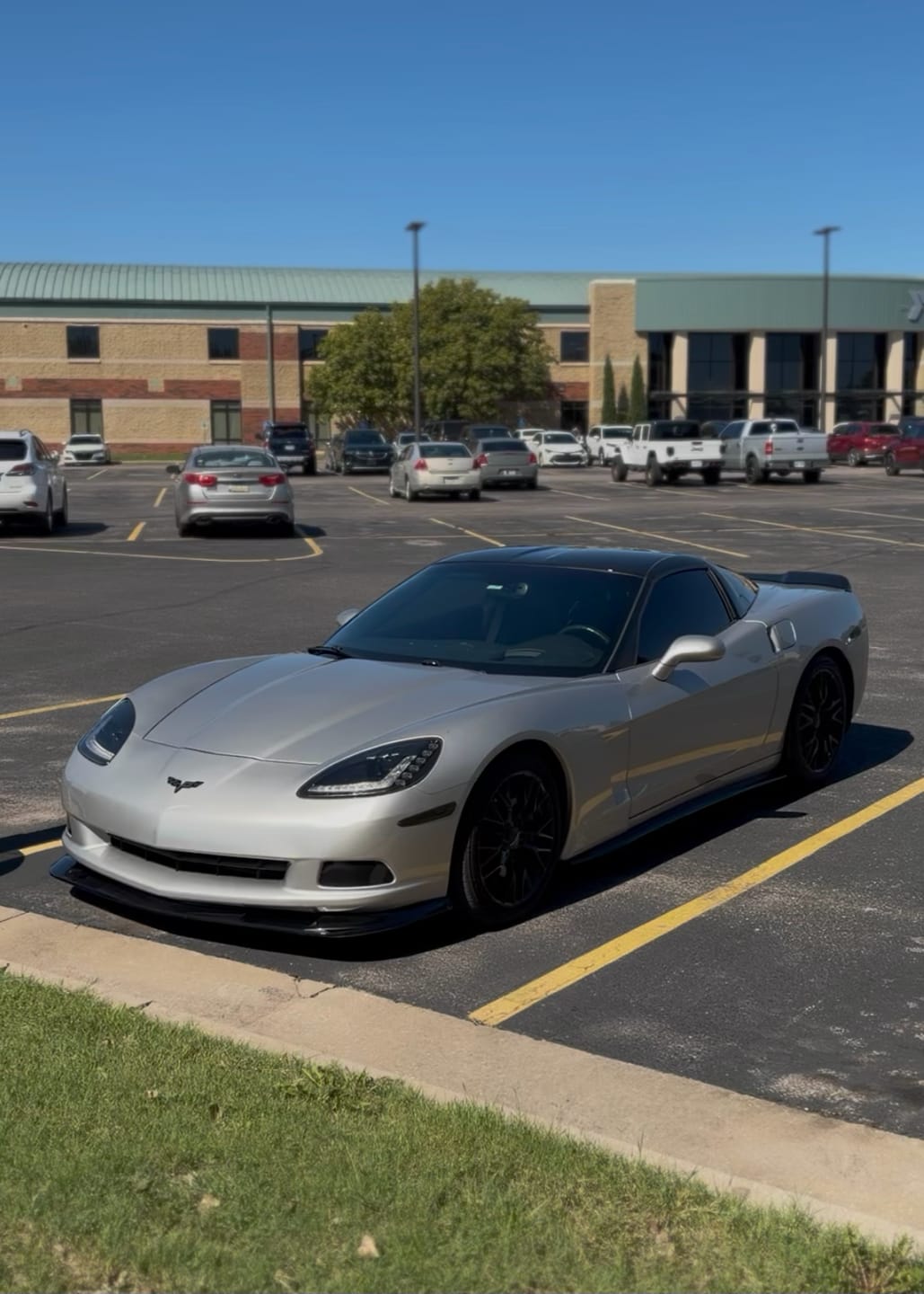 Customer photo review of Corvette C6 Base Extended Front Splitter Lip | ZR1 Conversion Package