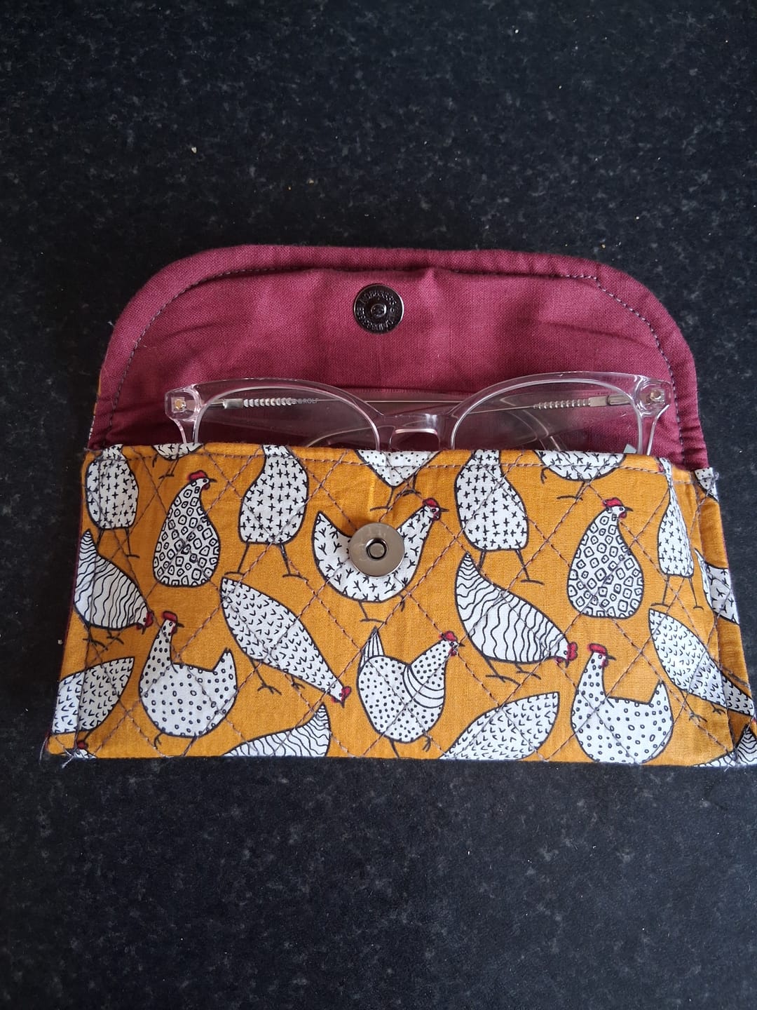 Customer photo review of Hens Rose & Hubble Cotton Poplin Fabric