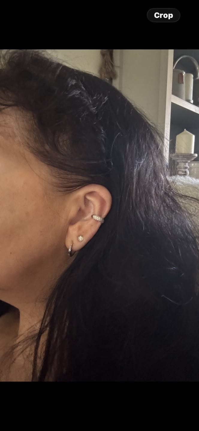 Customer photo review of Capri Crystal Cuff