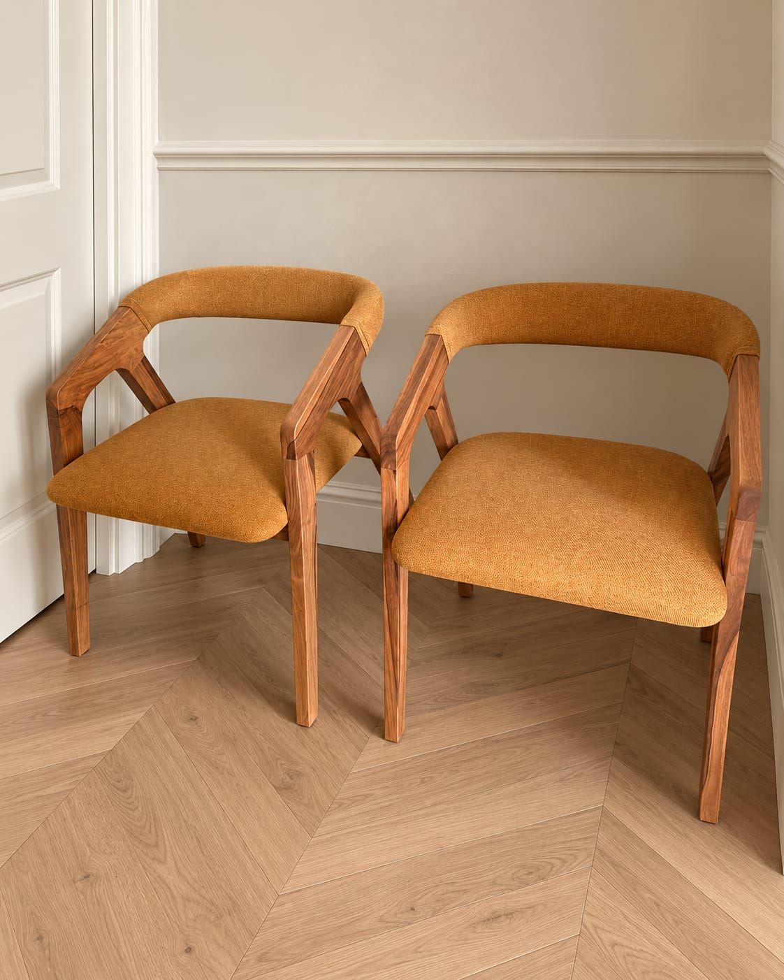 Customer photo review of Julia Walnut Dining Chair
