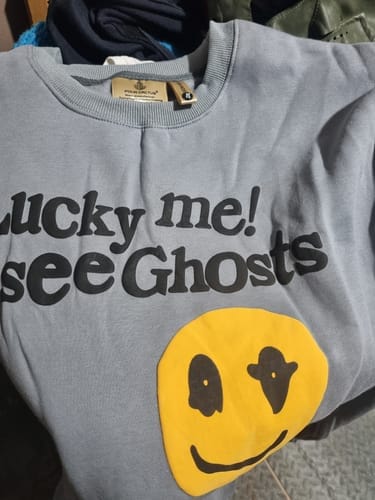 Customer photo review of Lucky Me! I See Ghosts Crewneck