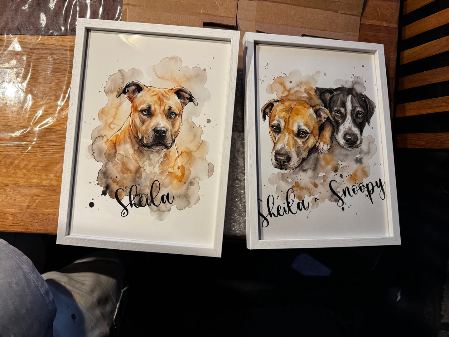 Customer photo review of Personalisiertes Haustier-Aquarell "Wasserfarben"
