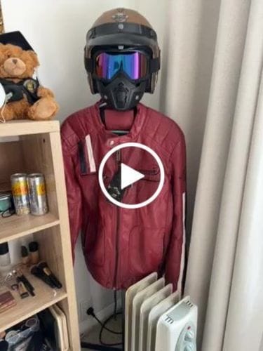 Customer photo review of Dakota Biker Leather Jacket