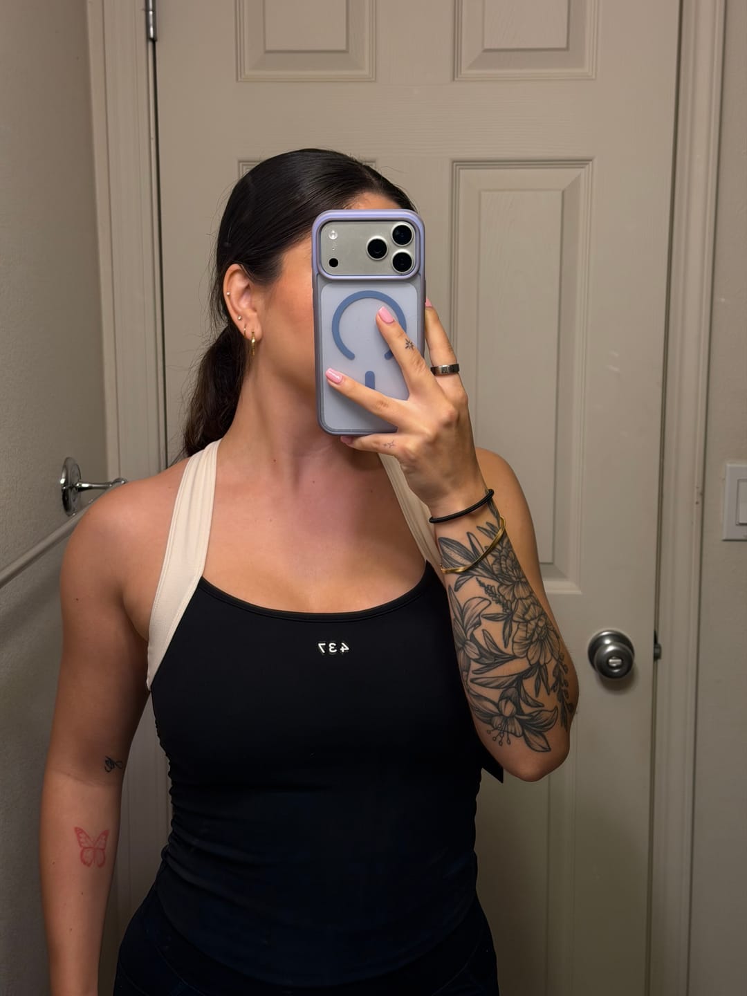 Customer photo review of The Sculpt Tank Black & Cream