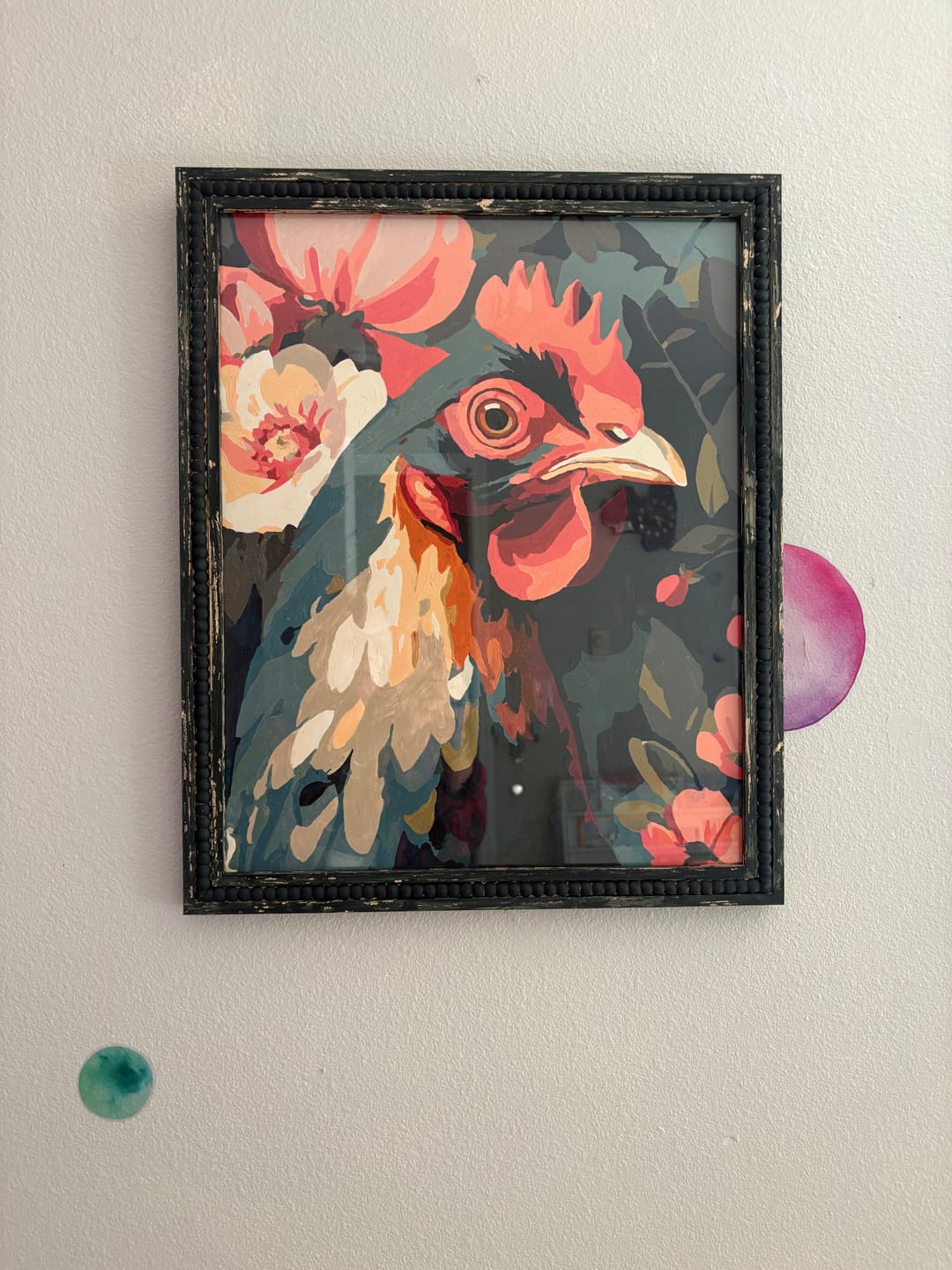 Customer photo review of Feathers & Flowers | Paint by Number