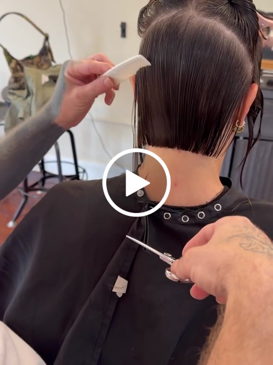 Customer video review of Japanese Barber Shears KT Series