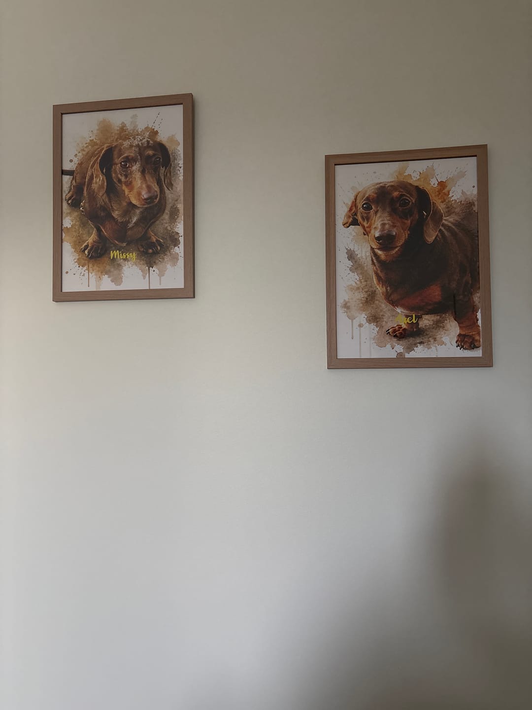 Customer photo review of Personalised Poster - Watercolour Realistic Portrait