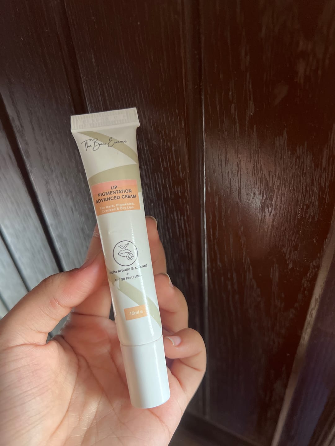 Customer photo review of Pack of 2 Lip Cream + FREE Scrub