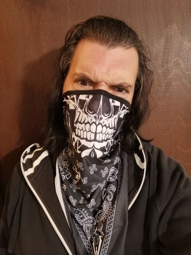 Customer photo review of Face Mask - Skull Styles