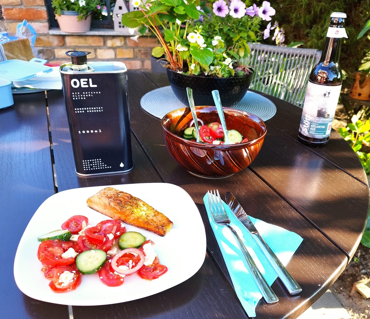 Customer photo review of 🎁 Zoe – Premium Bio Natives Olivenöl Extra aus früher Ernte 250 ml (100% off)