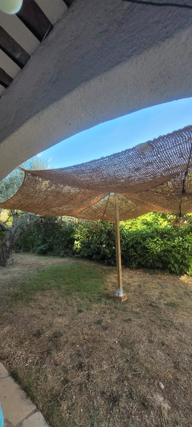 Customer photo review of Voile d'ombrage en fibre de coco