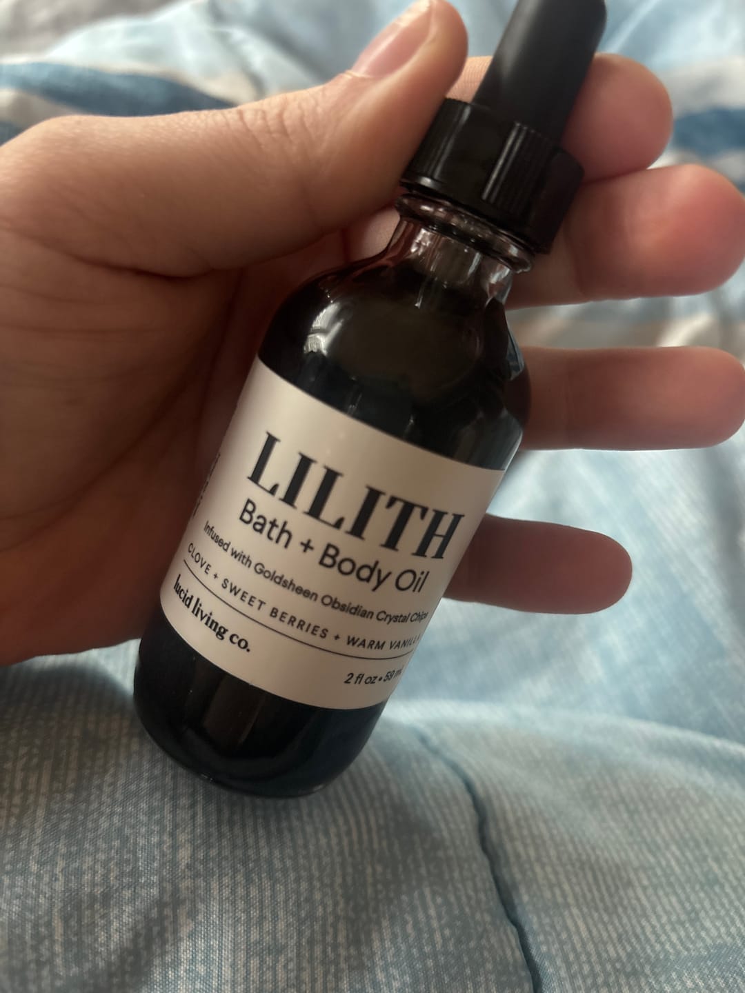 Customer photo review of LILITH Bath & Body Oil