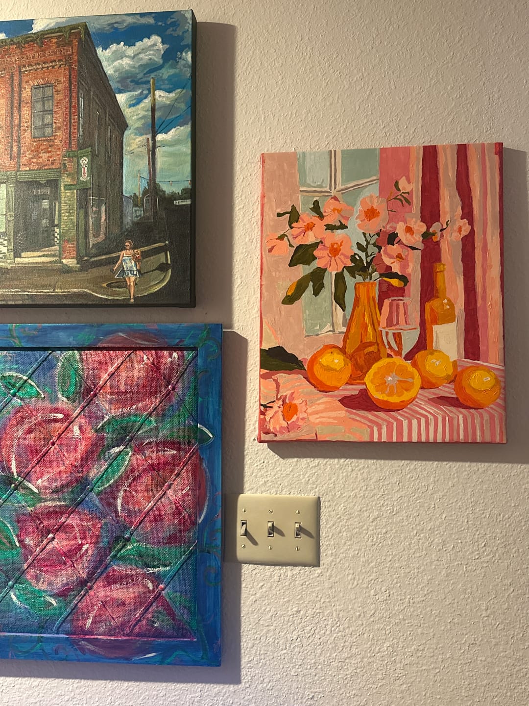 Customer photo review of Orange Wine and Flowers | Paint by Numbers
