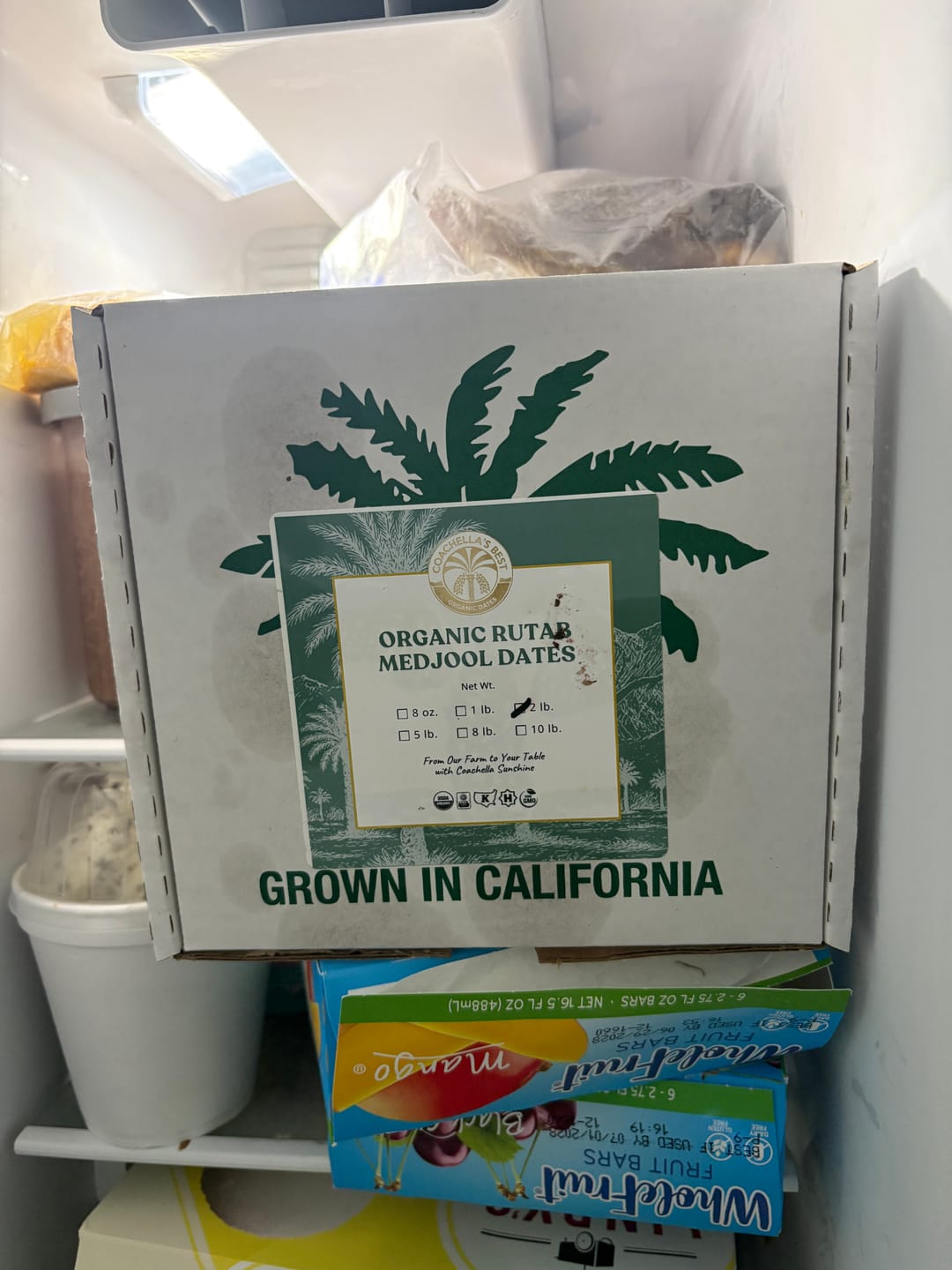 Customer photo review of Organic Rutab Medjool Dates Box