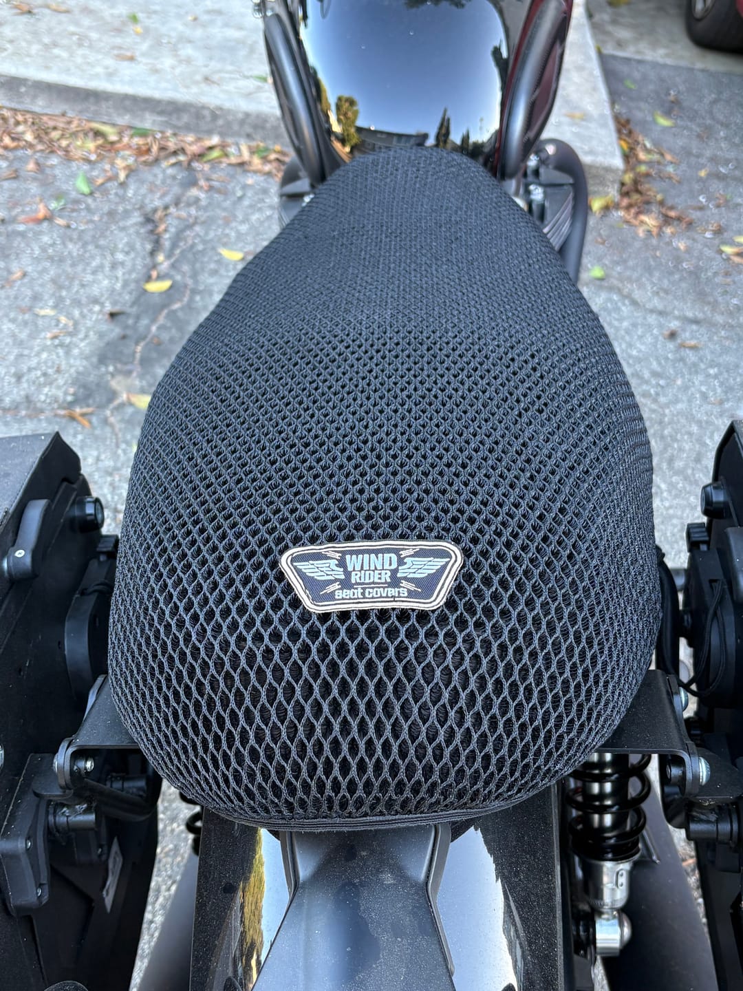 Customer photo review of Wind Rider Seat Cover