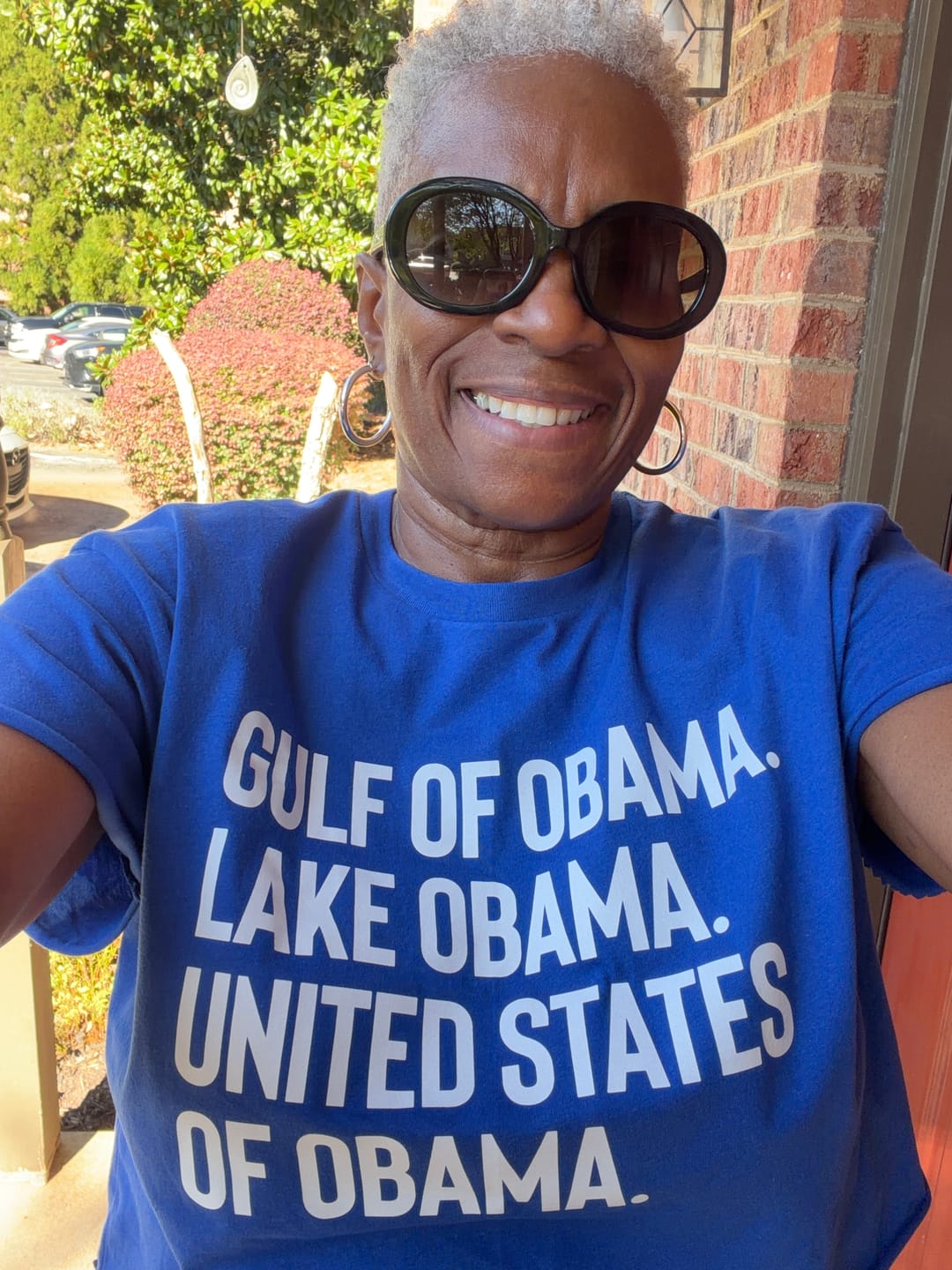 Customer photo review of Gulf of Obama. Lake Obama. The United States of Obama Unisex Tee