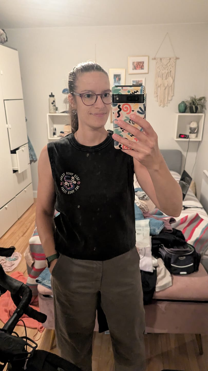 Customer photo review of Shed Your Fears Tank