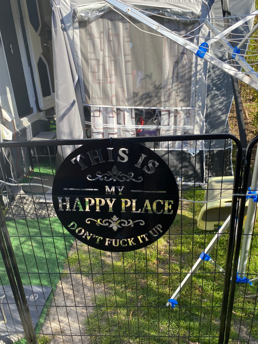 Customer photo review of My Happy Place Wall Art
