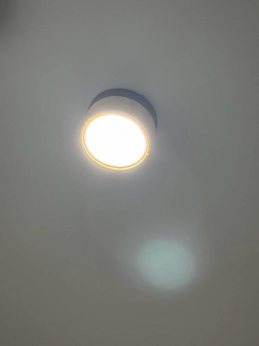 Customer photo review of Ceiling Light, Travertine and Wood, 10 cm, Cylindrical Form