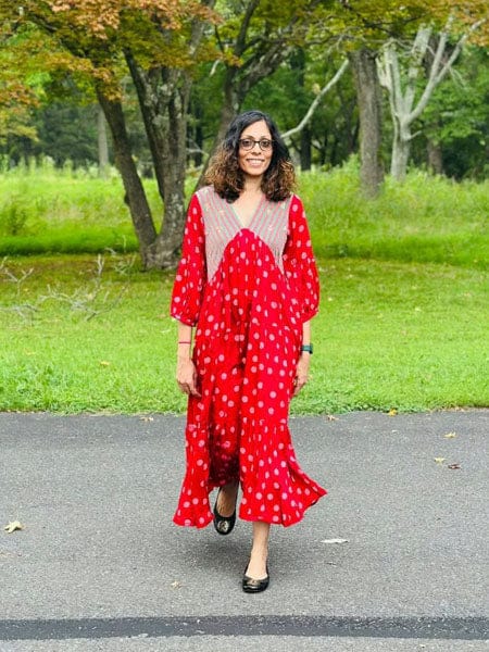 Customer photo review of Rangrez Maxi Dress