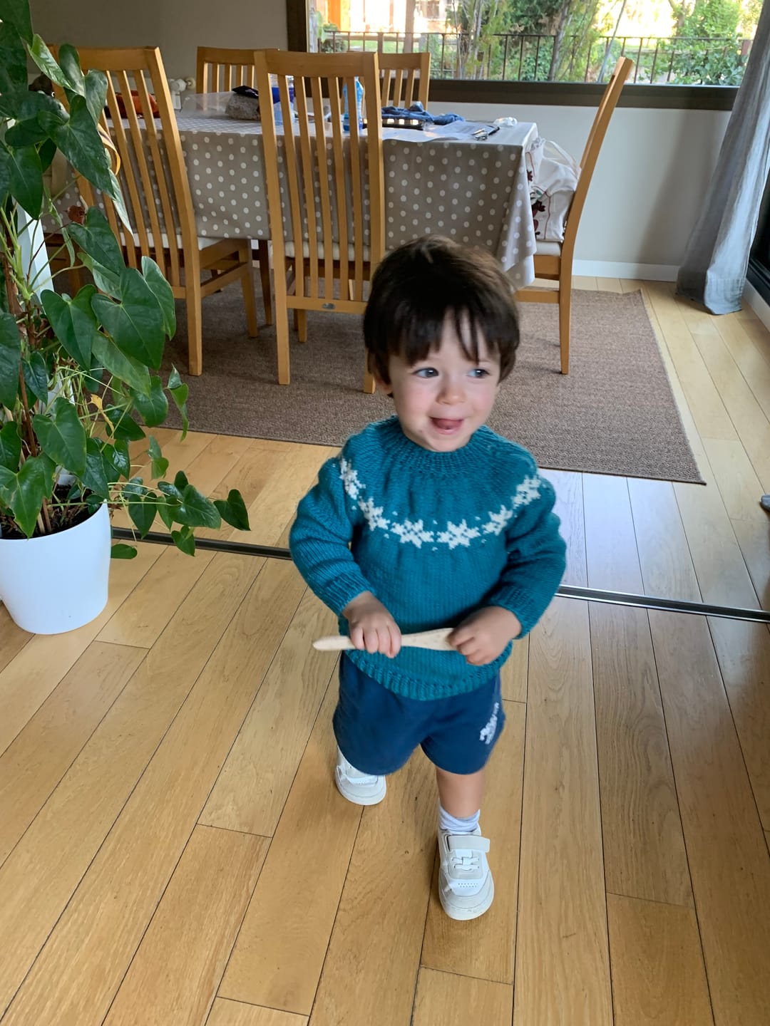 Customer photo review of Clase con Patrón Sweater Nieve | Infantil