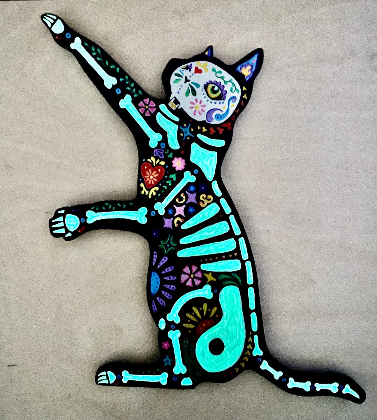 Customer photo review of Unfinished Wood Playing Cat Shape - Craft - up to 46"