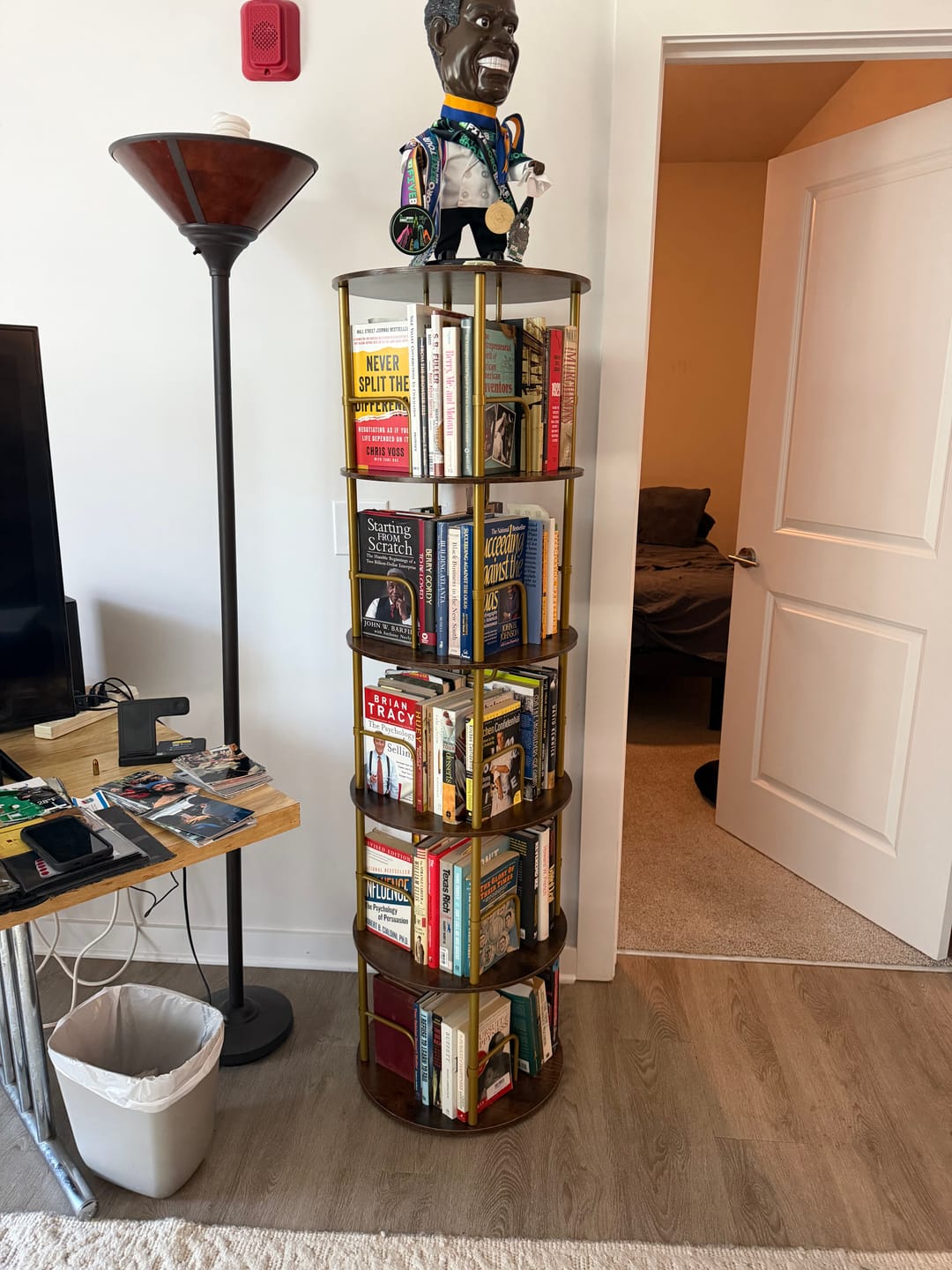 Customer photo review of Flycity 3-5 Tier Rotating Bookshelf With 360° Spinning Display