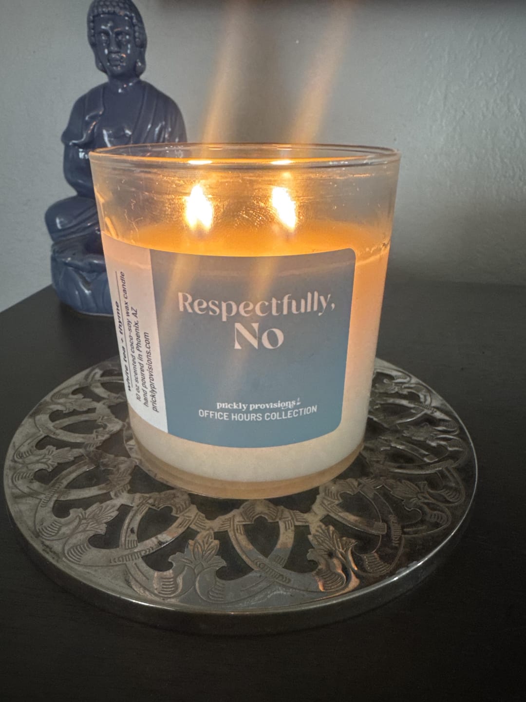 Customer photo review of Respectfully, No | White Tea + Thyme