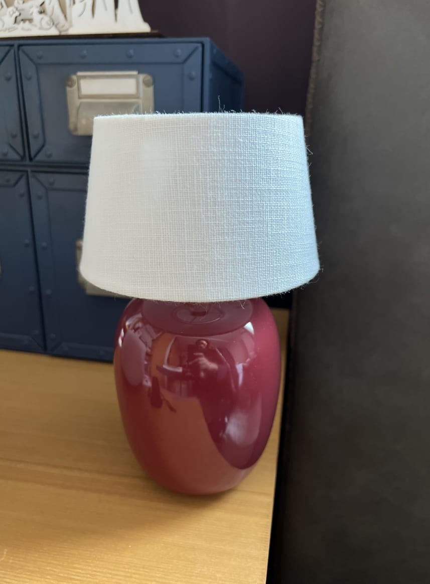 Customer photo review of Torso Petite Table Lamp