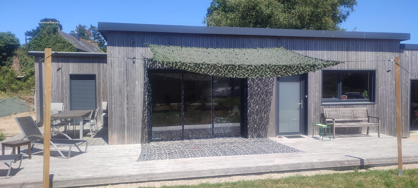 Customer photo review of Voile d'ombrage camouflage vert