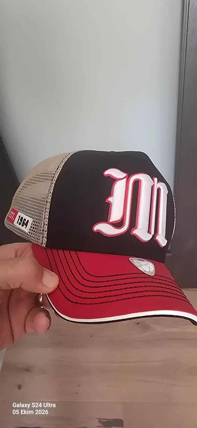 Customer photo review of Trucker Hat - Name Collection - Custom Made - Siyah/Kırmızı