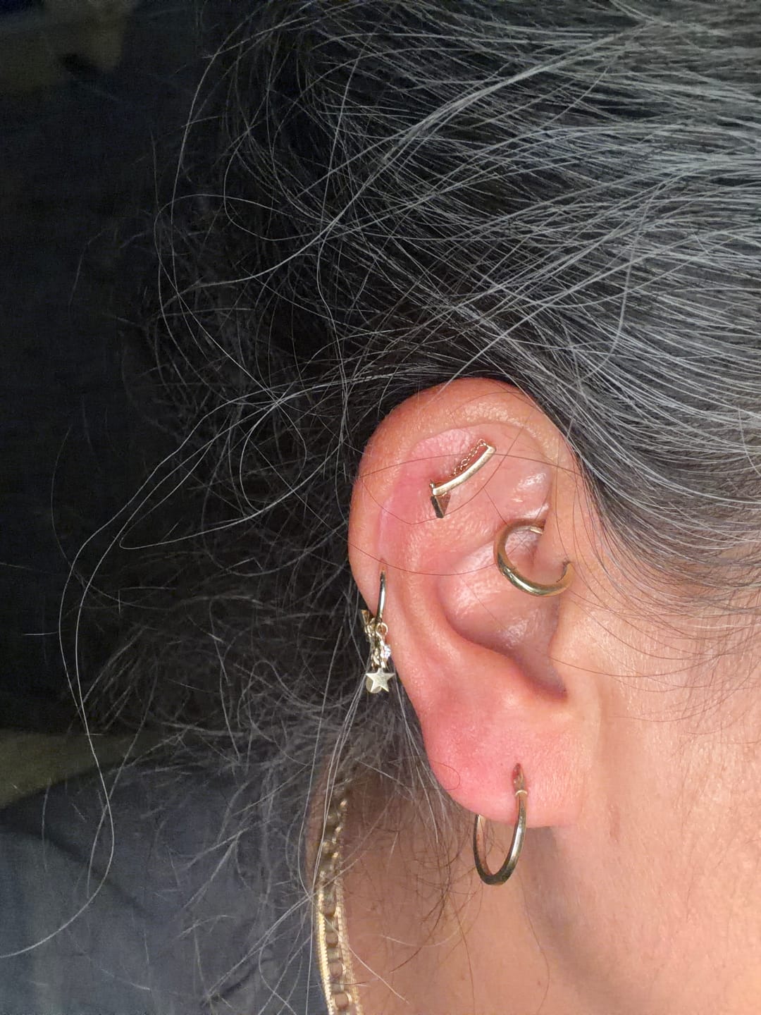 Customer photo review of Halka Sallantılı Piercing