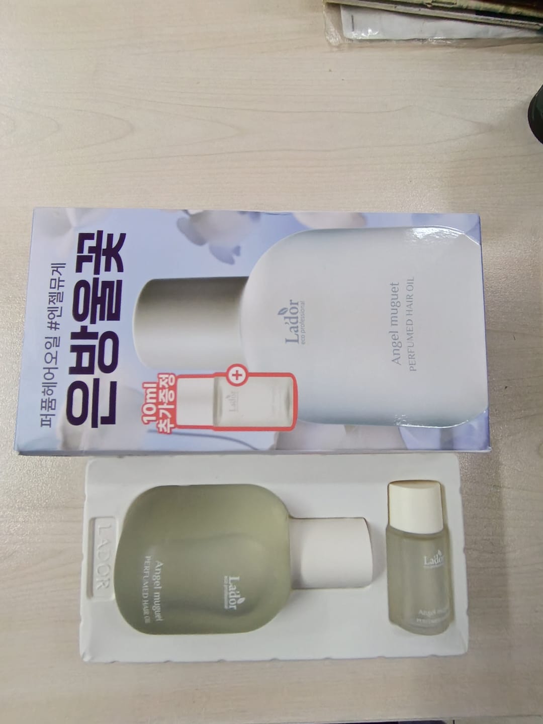Customer photo review of L’ador Perfume Hair Oil 80ml Set (+10ml) (5 Options) (BTS JIMIN Pick)