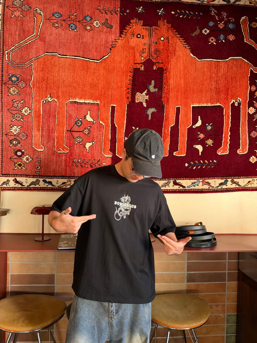 Customer photo review of Short sleeve t-shirt - IKIGAI - Black