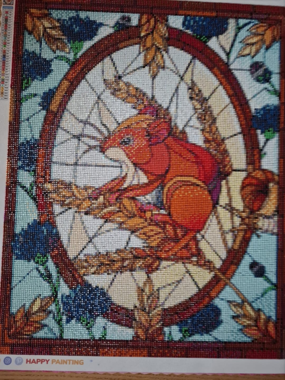 Customer photo review of Glasschilderij Hazelmuis - by Anneke Schipper