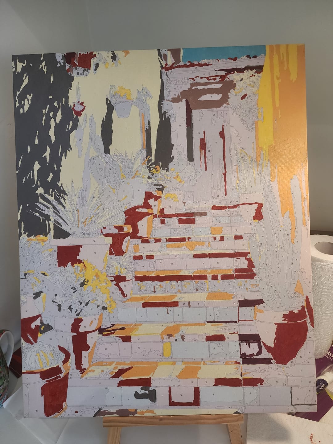 Customer photo review of Stairs to Mexico | Paint by Number