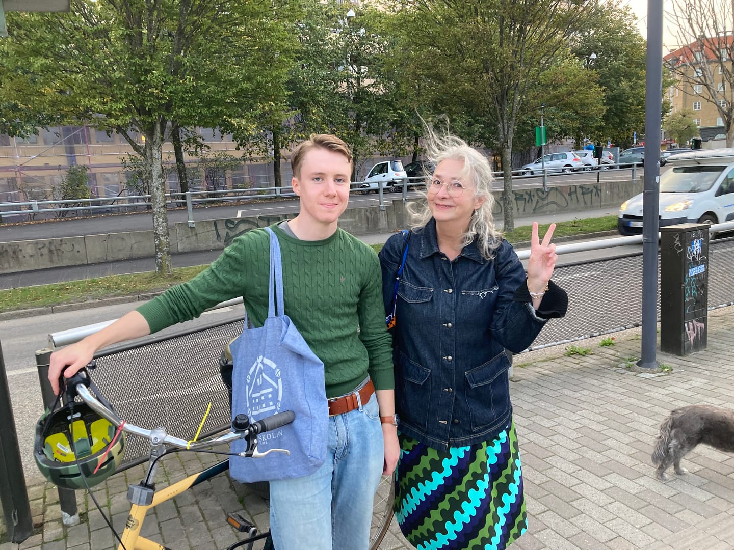 Customer photo review of Trikåkjol mönster Krusning | Rino