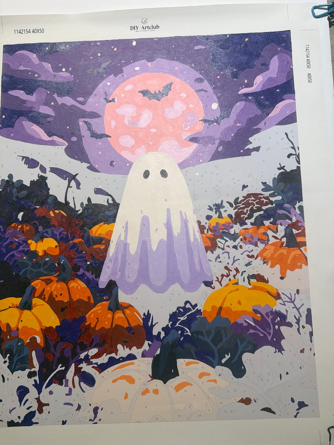 Customer photo review of Midnight ghost | Paint by Number
