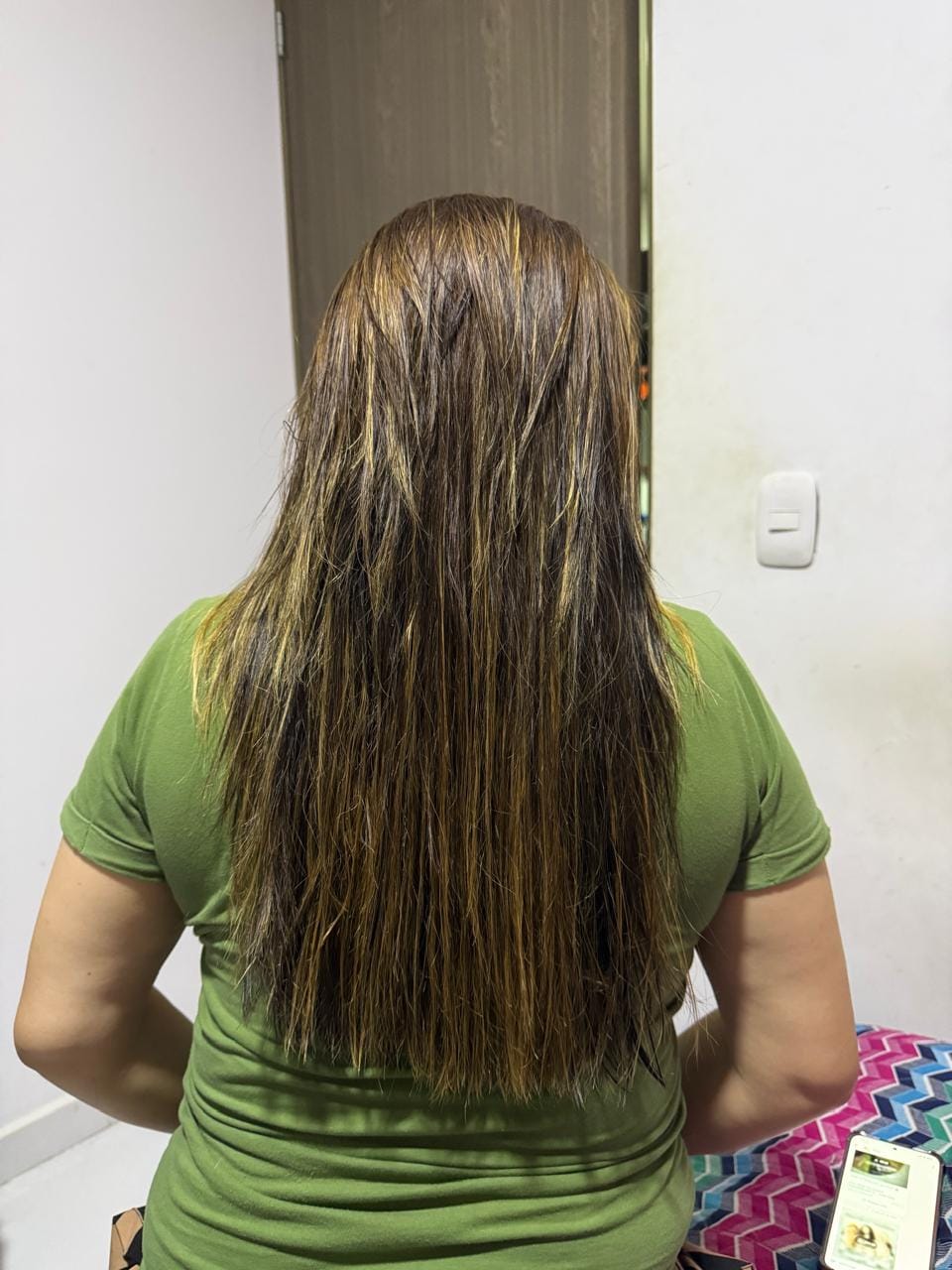 Customer photo review of 🥰 Reparador Total en 2 pasos + Polímero + Shampoo crecimiento