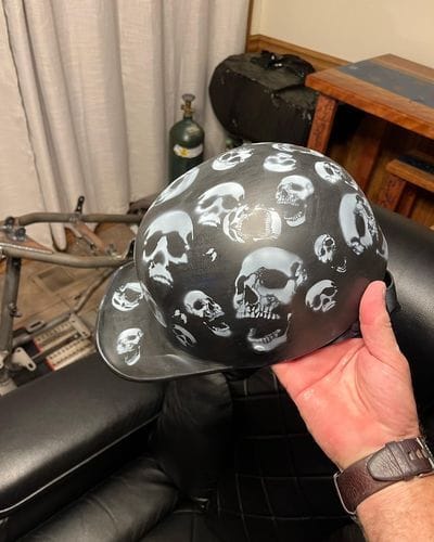 Customer photo review of Premium Baseball Cap Motorcycle Helmet