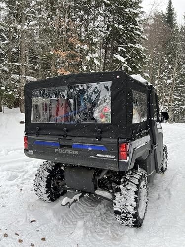 Customer photo review of UTV Soft Cargo Camper Bed Cover Rack for Polaris Ranger 570-6/XP 900/1000 / XP 1000 / Crew