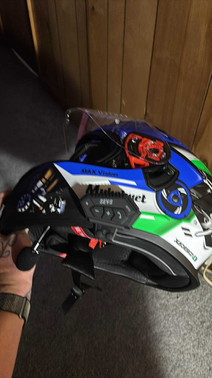Customer photo review of S1 Full Face Helmet - Bluetooth Headset