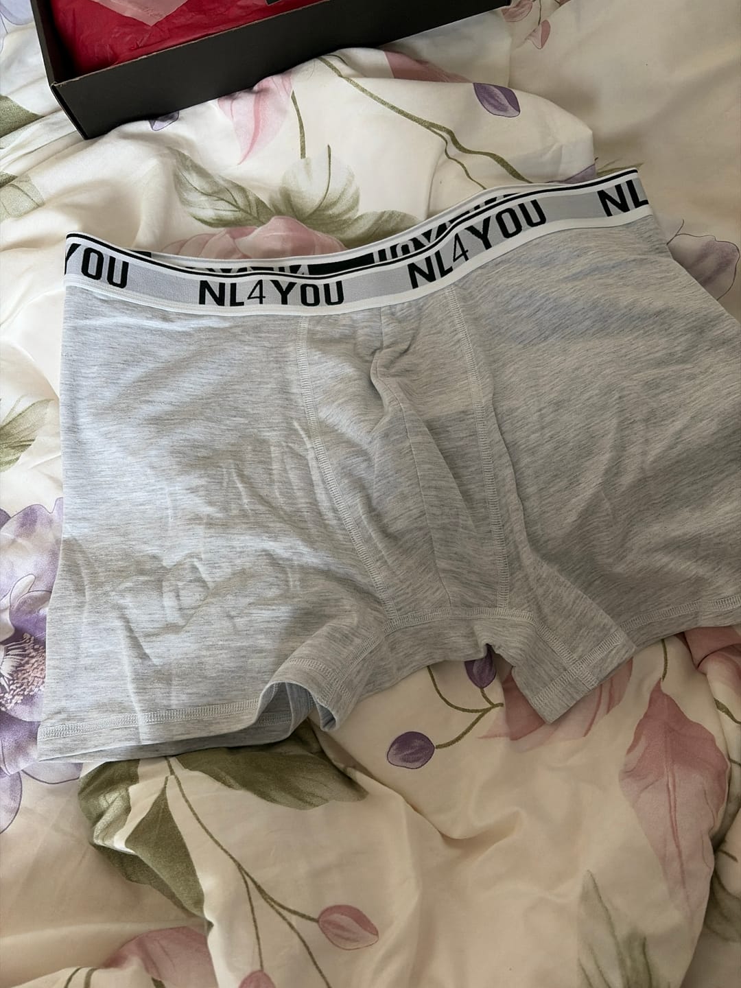Customer photo review of Grey - Памучни боксерки