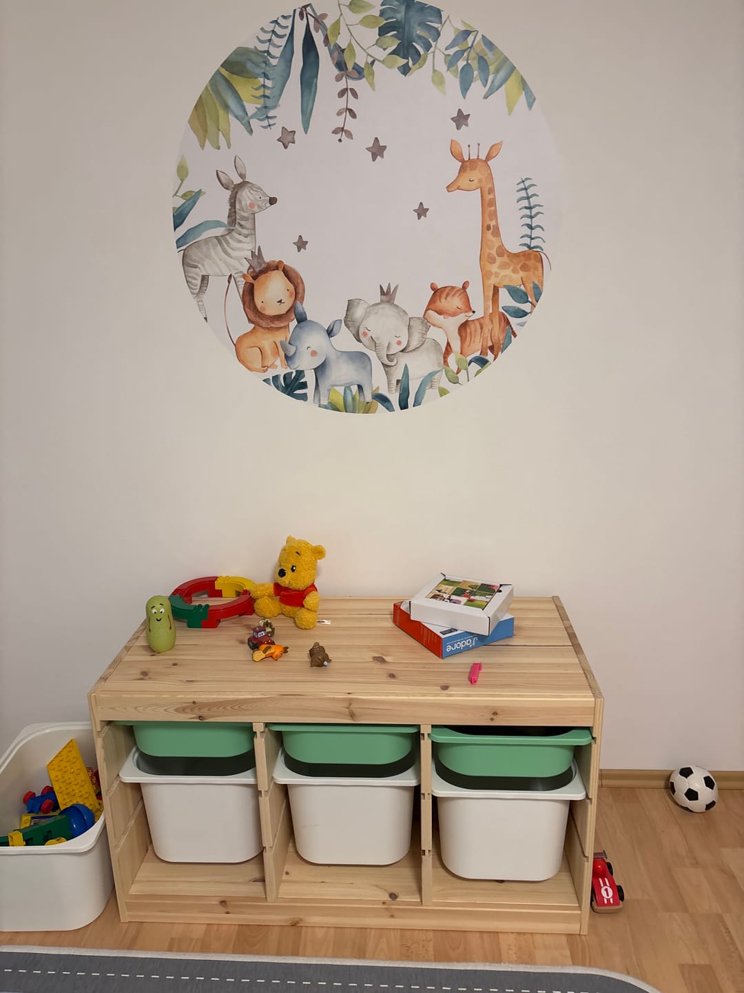 Customer photo review of Rundes Wandtattoo Kinderzimmer - Jungle