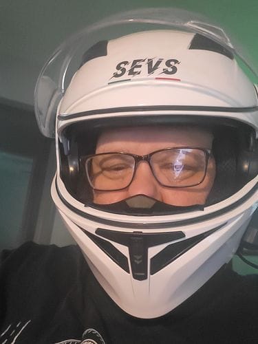 Customer photo review of Visor Replacement for K1 Modular Helmet - Bluetooth Headset